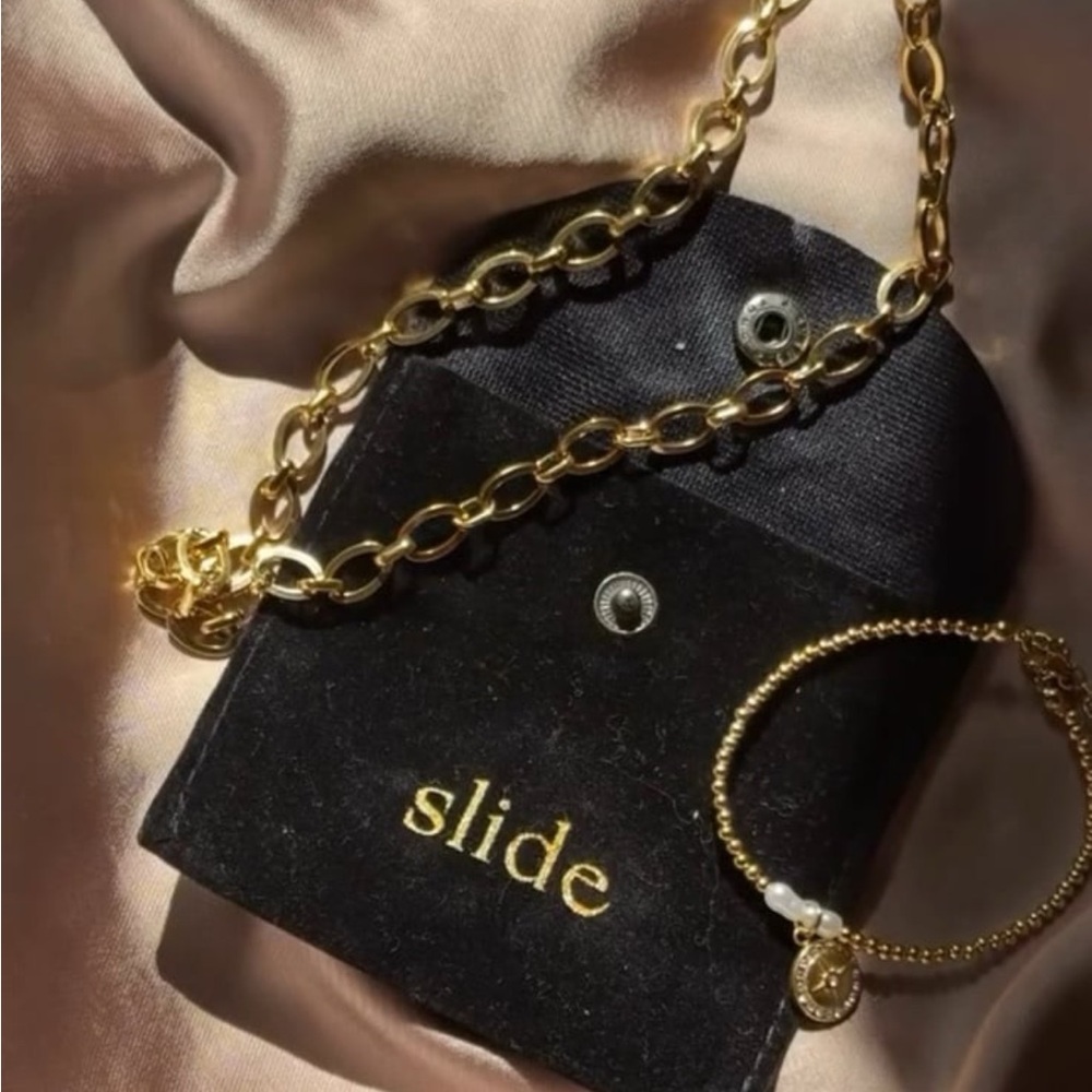 Elegant Gold Plated Bracelet with Pearl Accent and Chain Necklace